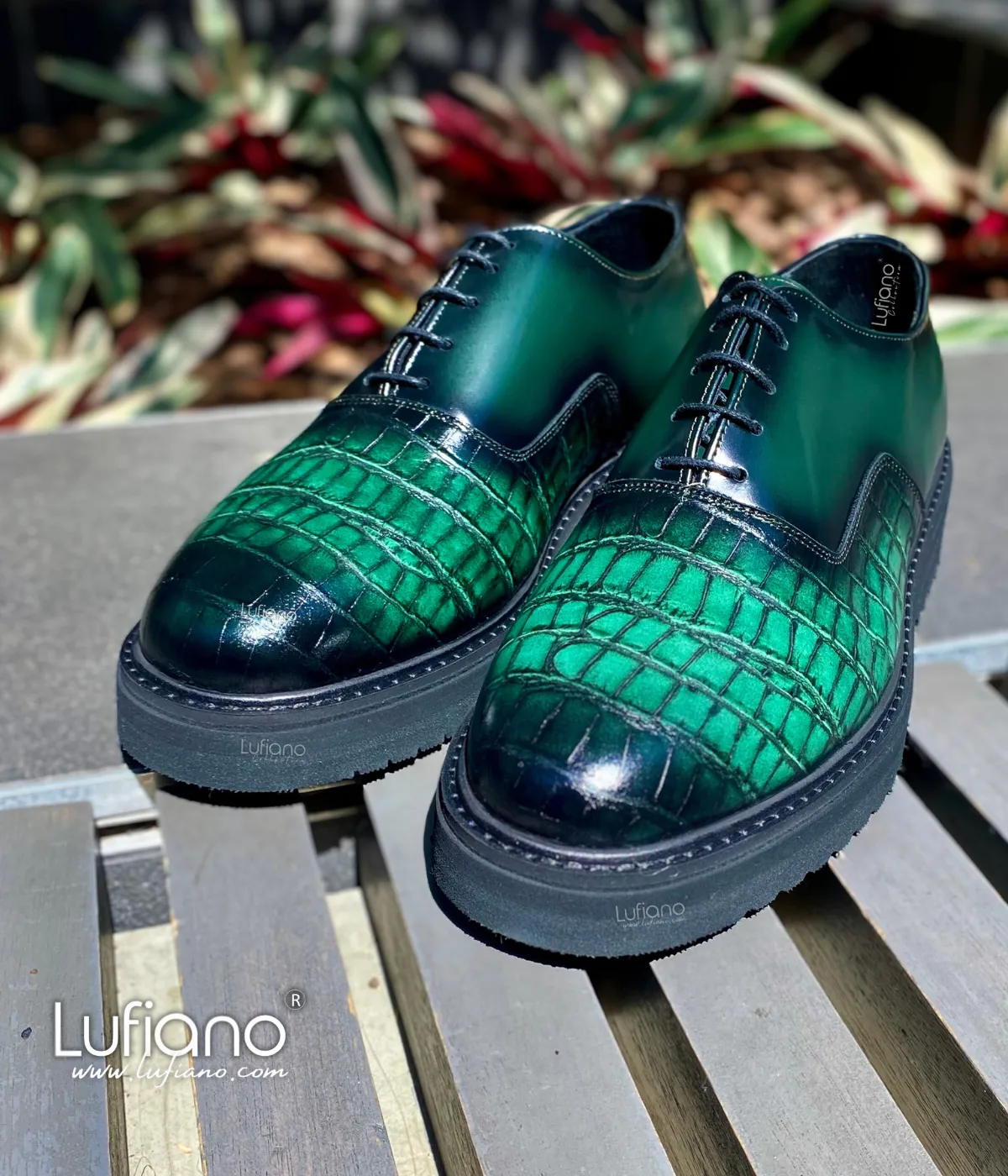 229 Lufiano Lace Up: Green