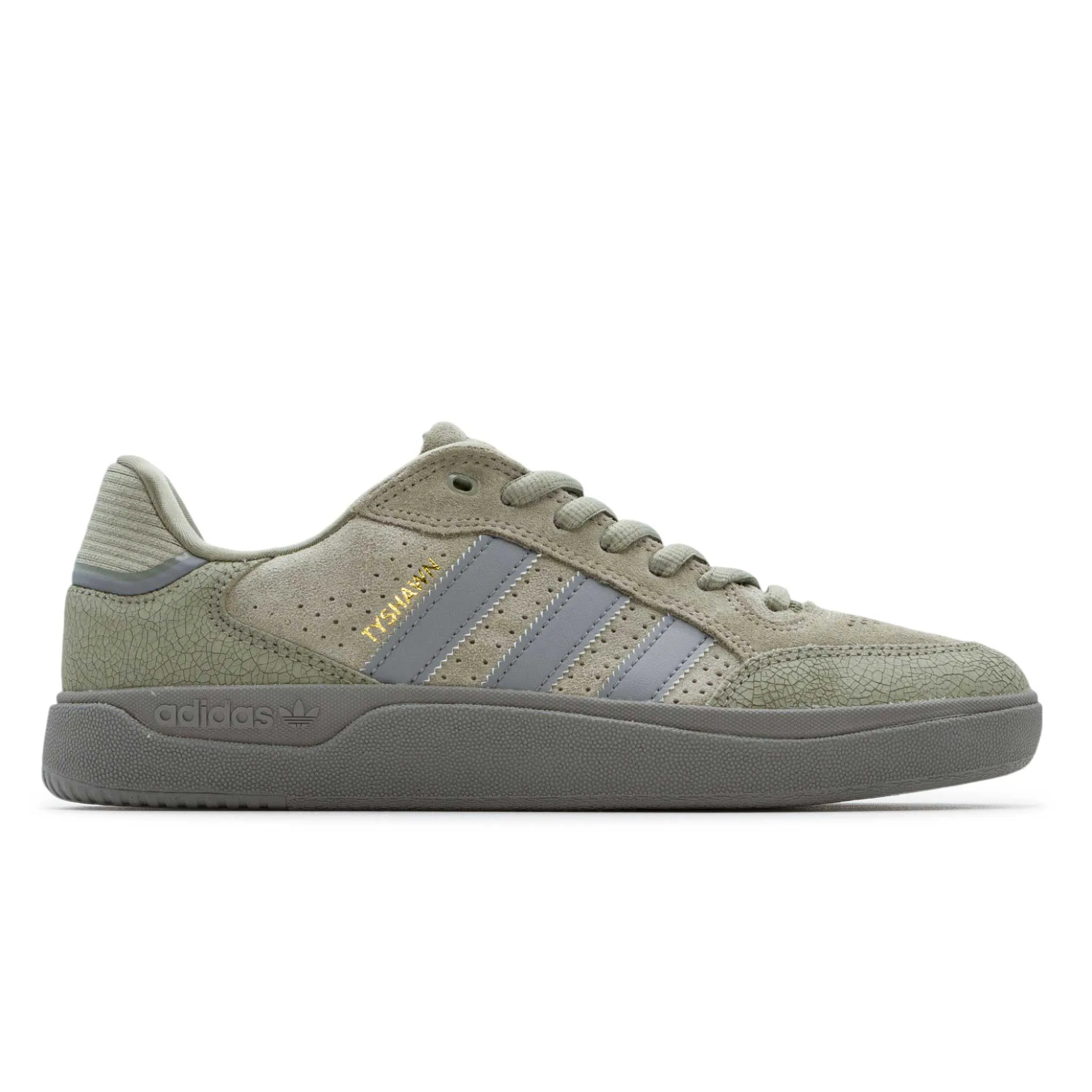 Adidas Tyshawn Low Shoes - Silver Pebble/Grey Three/Gold Metallic