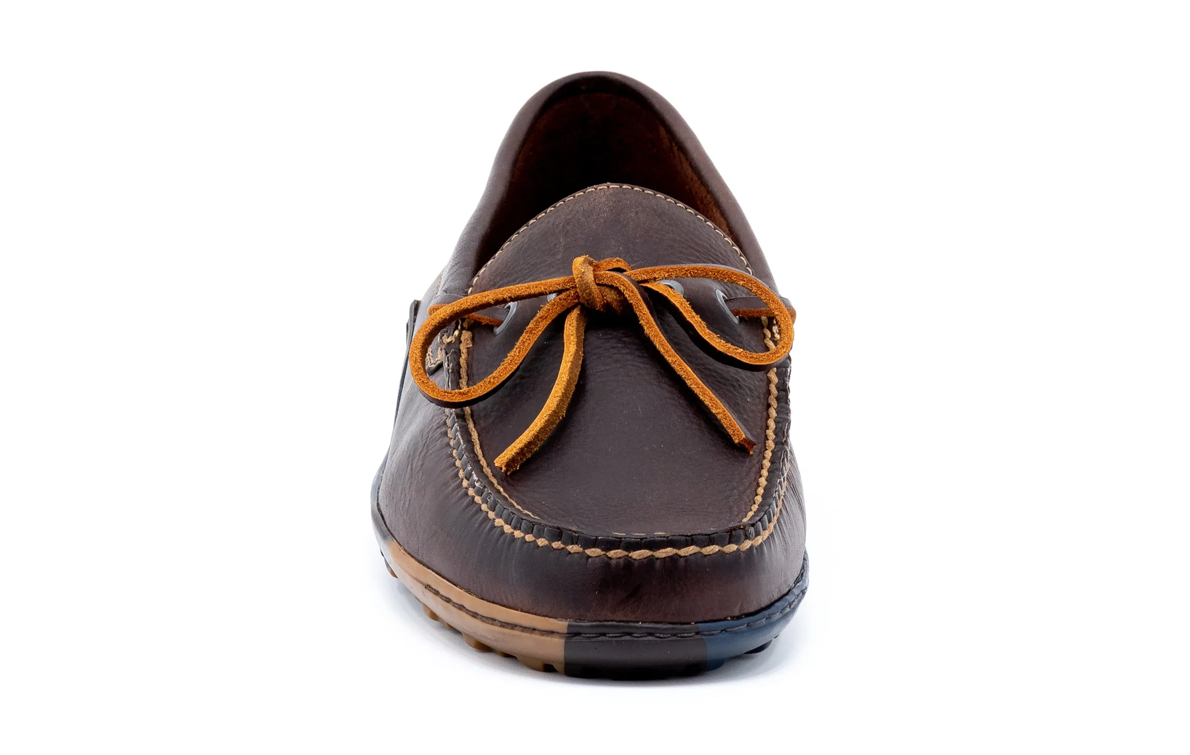 Bill Saddle Leather Bow Tie Loafers - Walnut