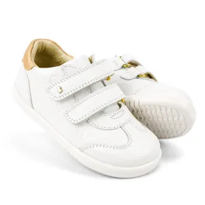 Bobux Kids IWalk IW Sprite Embossed Sneaker White Gold