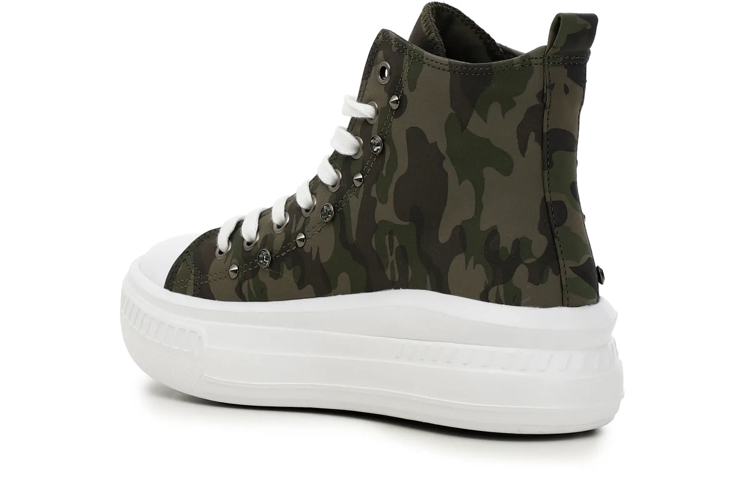 CafèNoir donna sneakers allacciata in tessuto camouflage