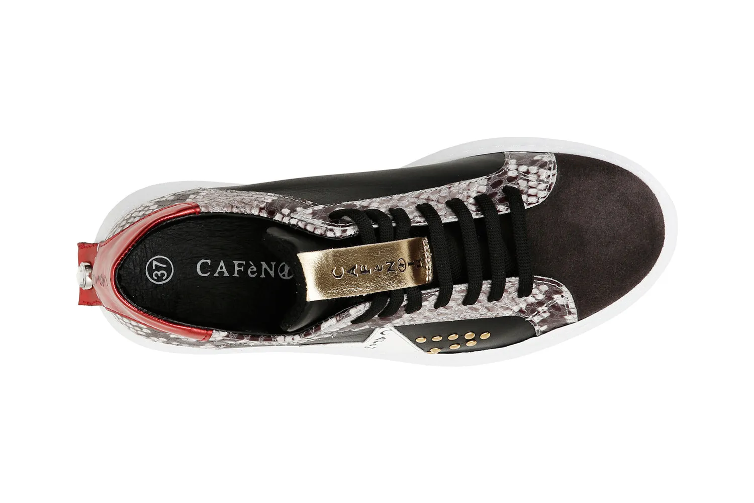 CafèNoir donna sneakers in pelle con stella logata