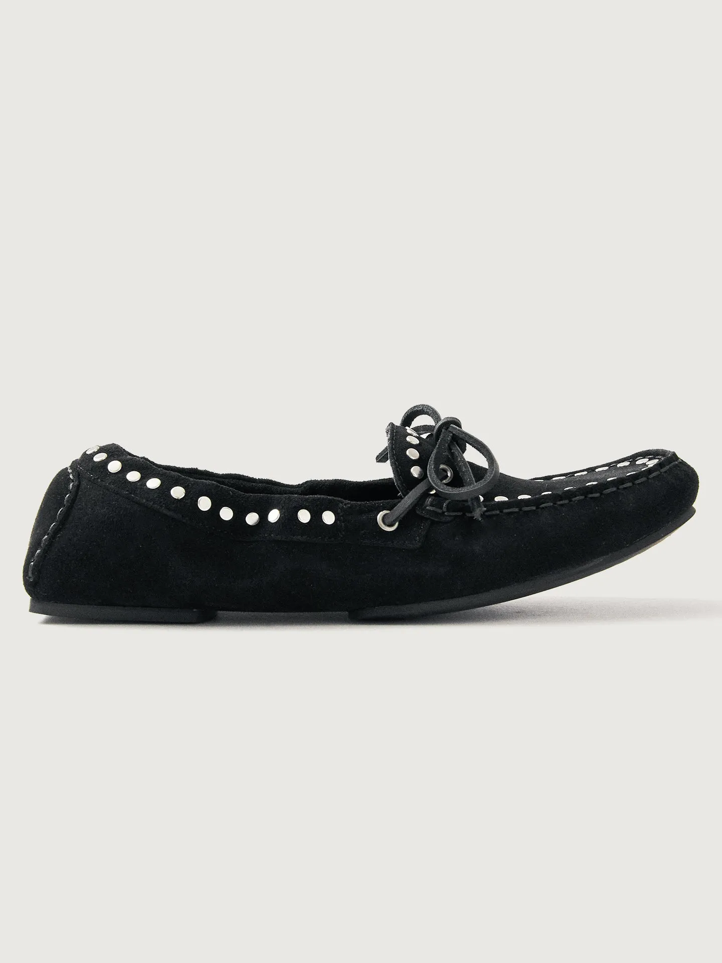 Calla Suede Studs - Black