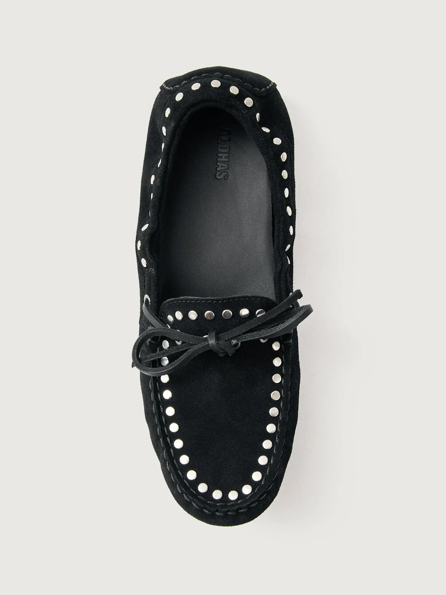 Calla Suede Studs - Black