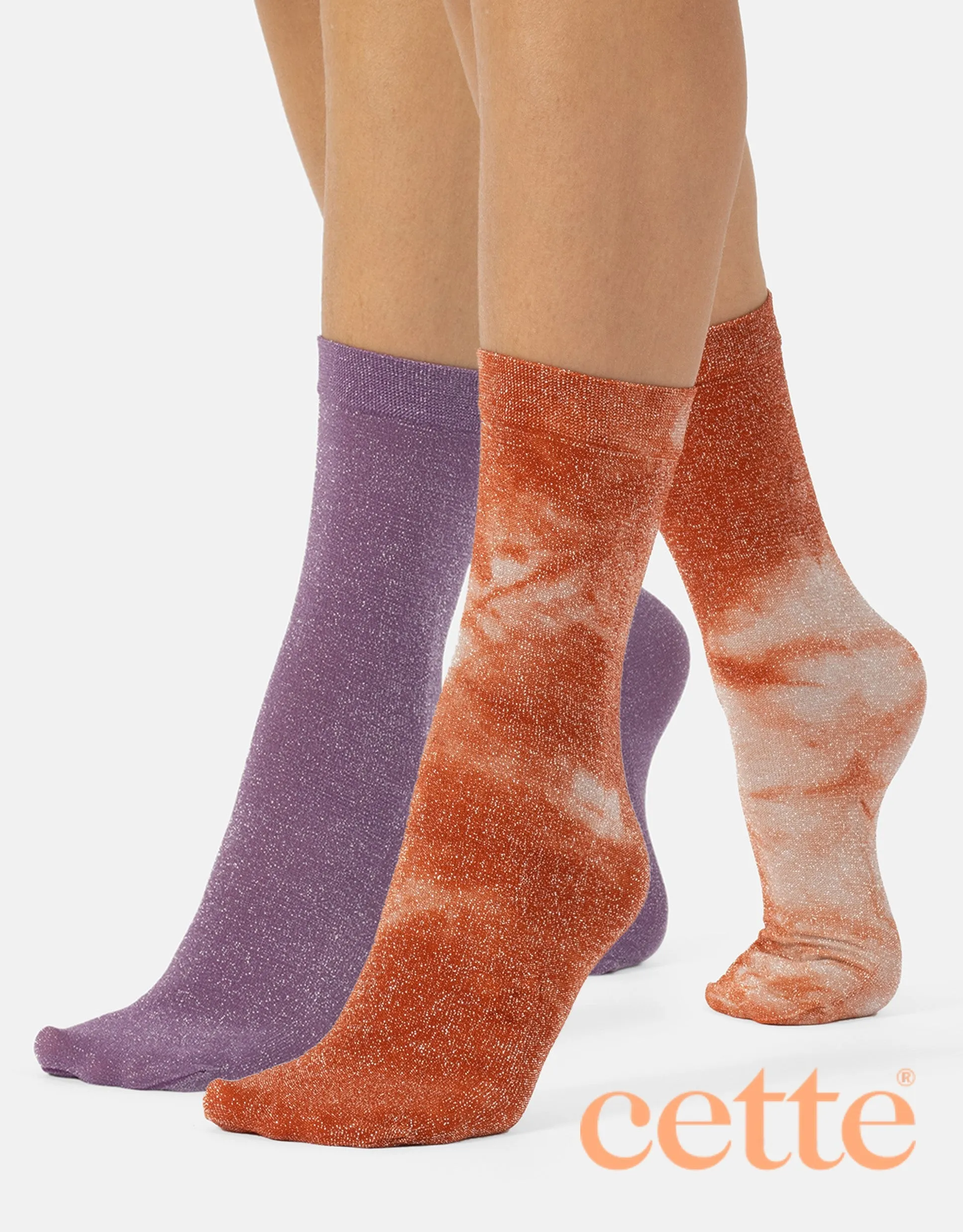 Cette Tie Dye Socks 249-12 (Value Twin Pack)