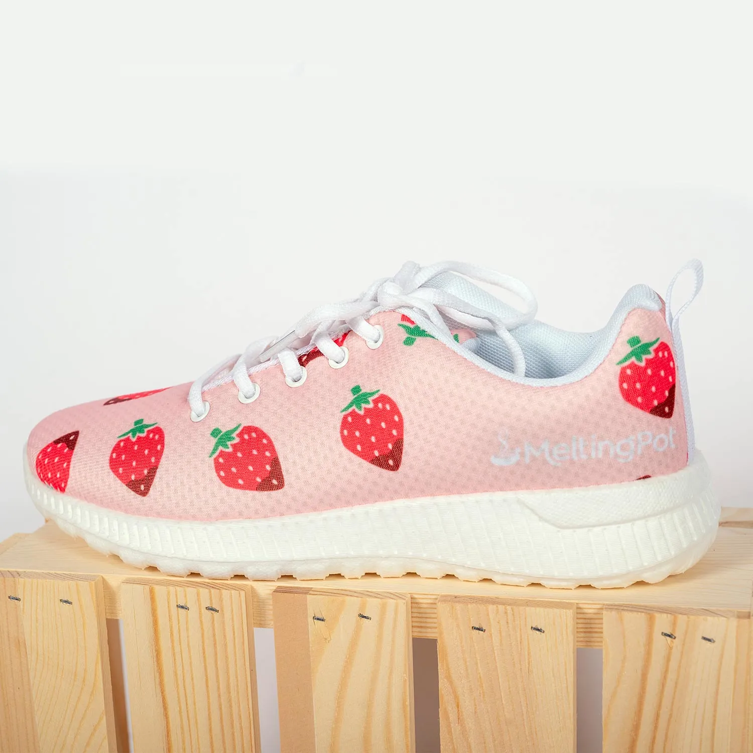 Chocolate Dipped Strawberry Tennis Shoes