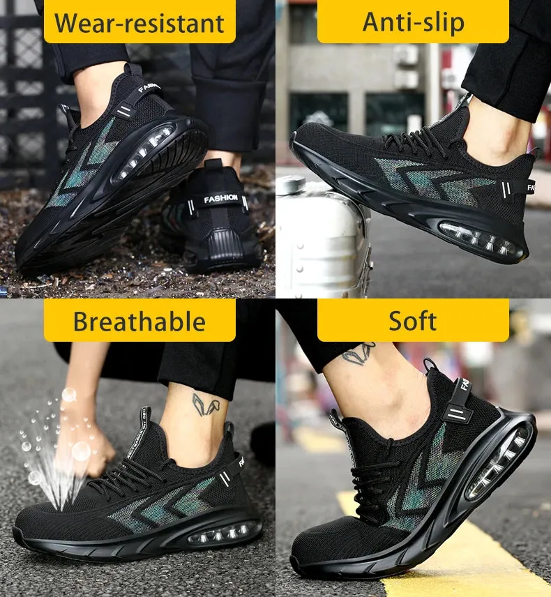 Comfortable Men's Casual Shoes: C1137 Safety Boots and Sneakers