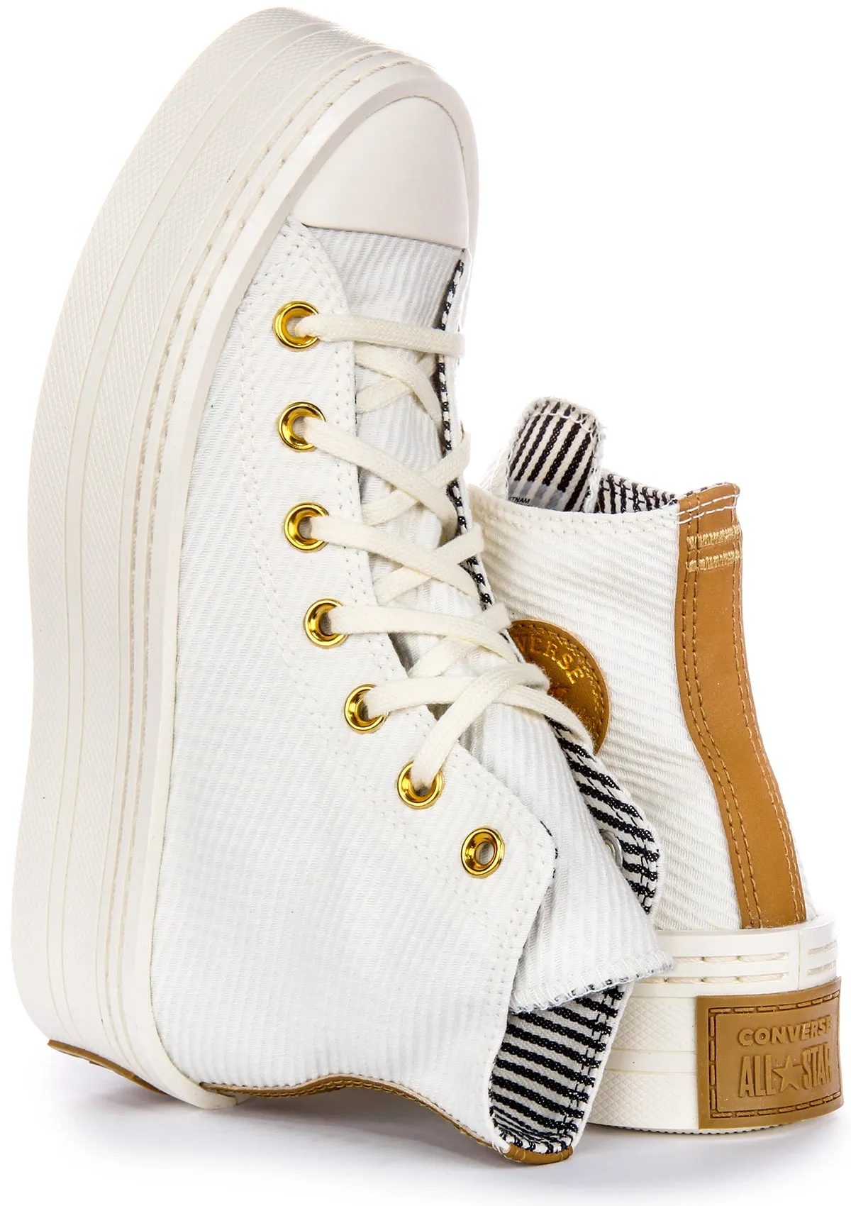 Converse All Star Modern  Lift A07204C In White Gold