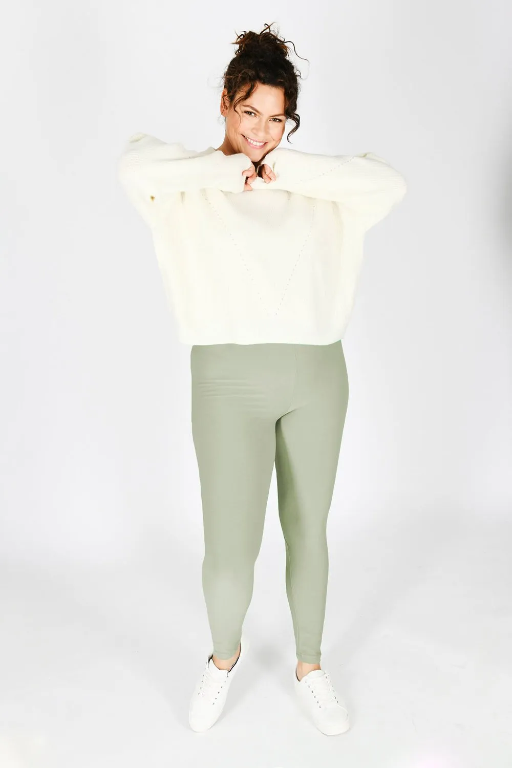 Curve Everyday Leggings - Sage Green