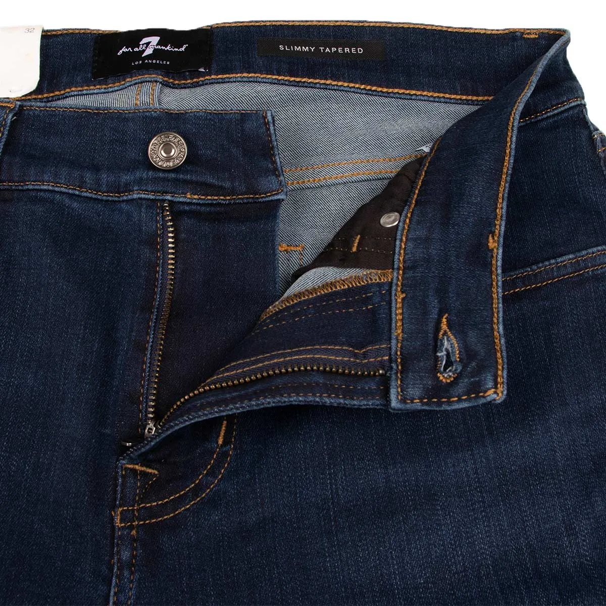 Dark Blue Slimmy Tapered Stretch Tek Jeans