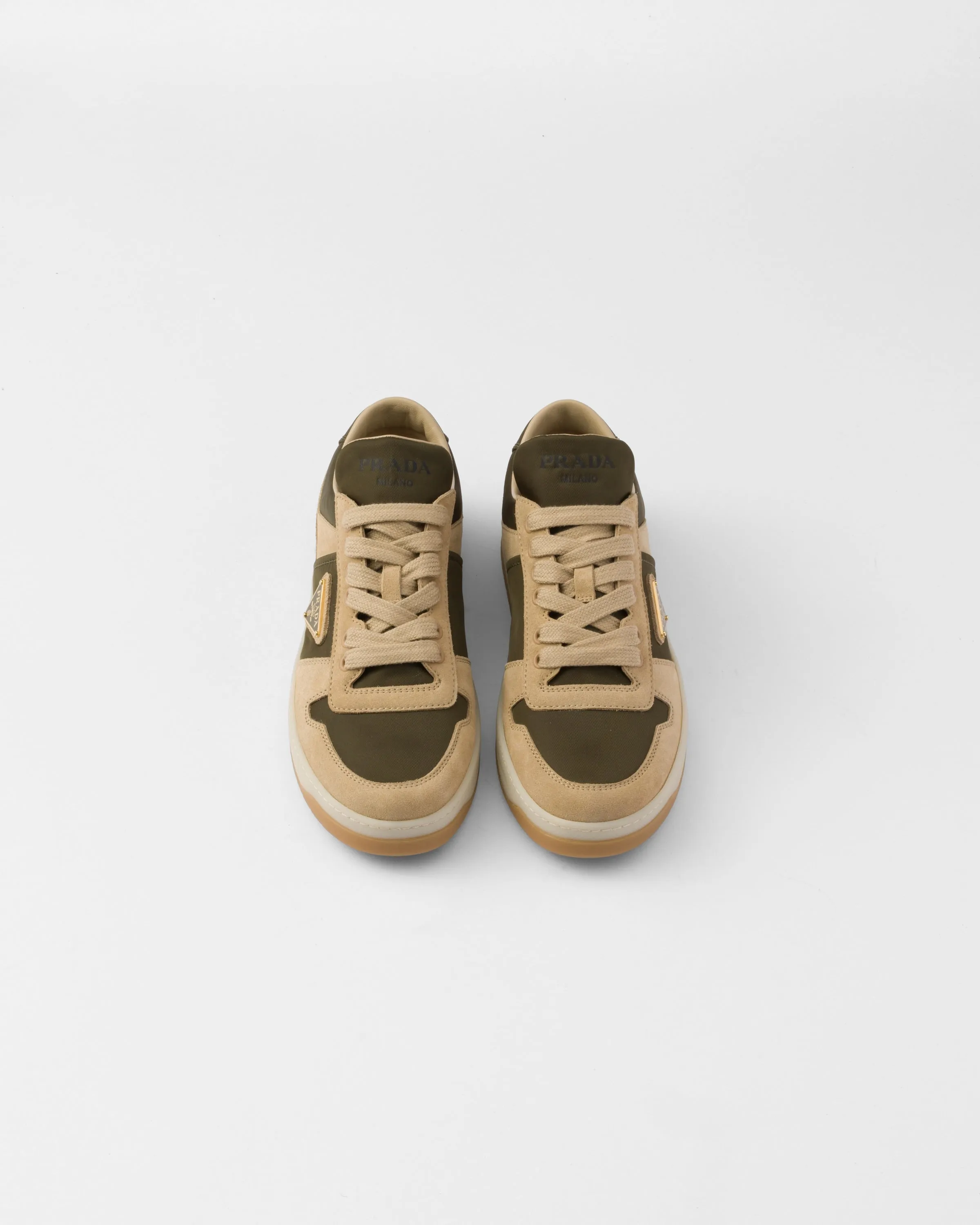 Downtown suede and Re-Nylon sneakers