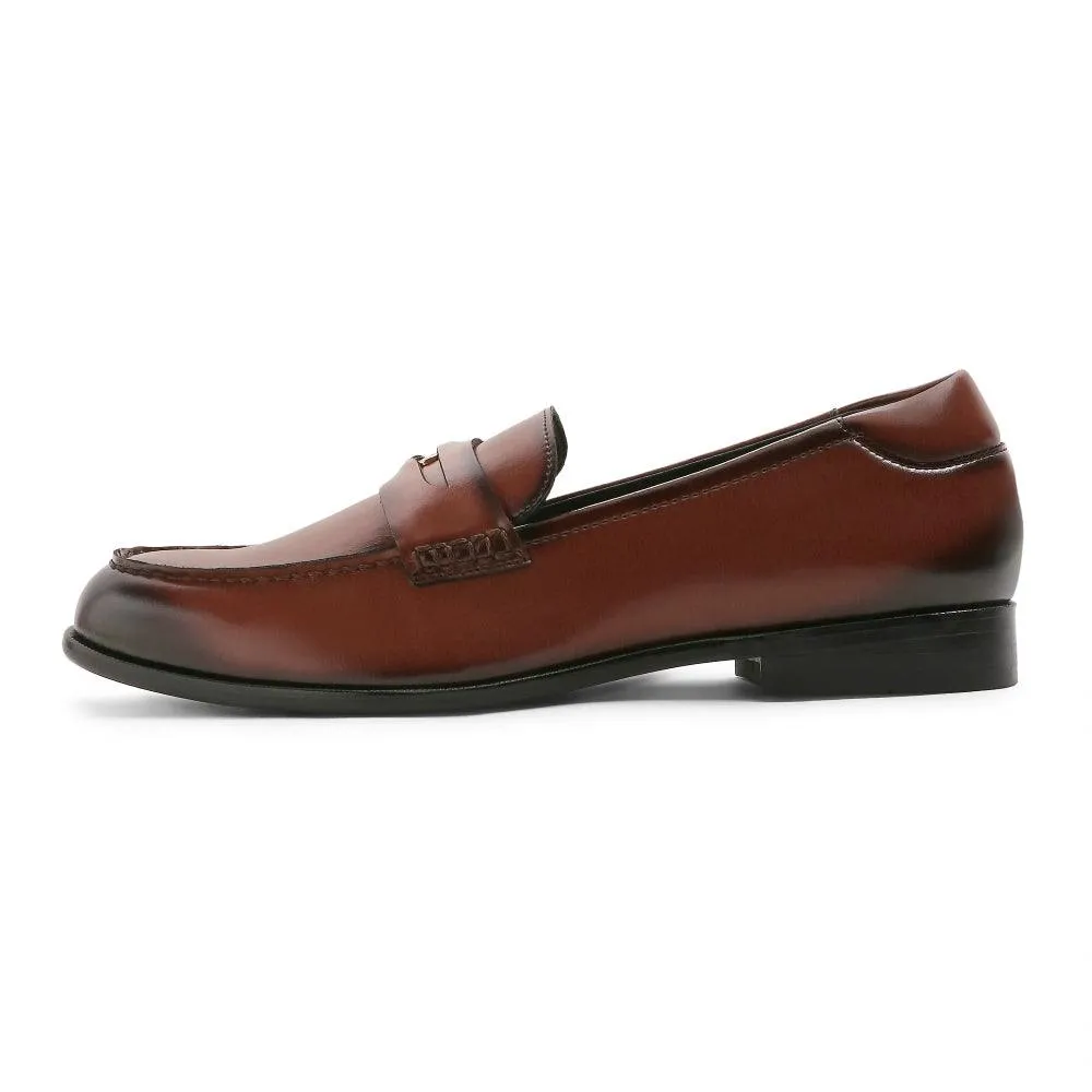 Elbono- British Tan Penny Slip On