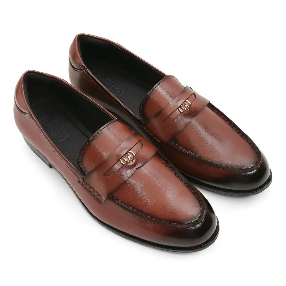 Elbono- British Tan Penny Slip On