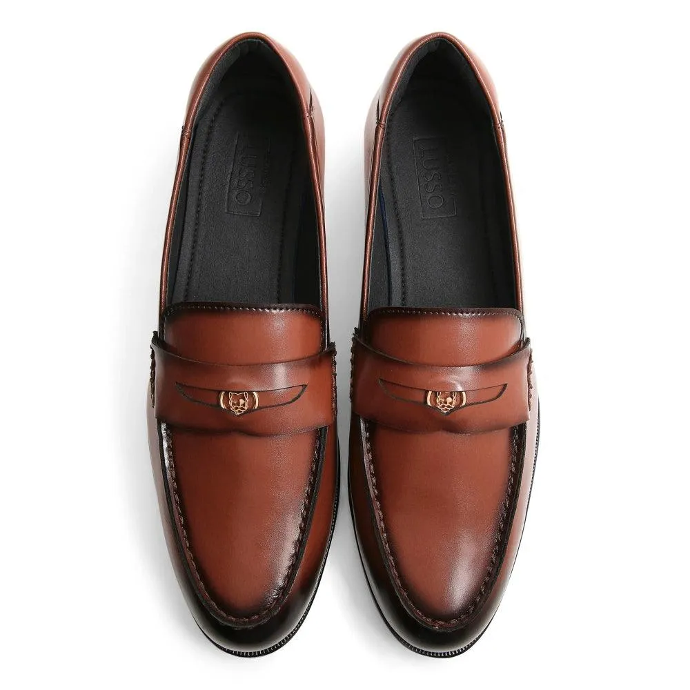 Elbono- British Tan Penny Slip On