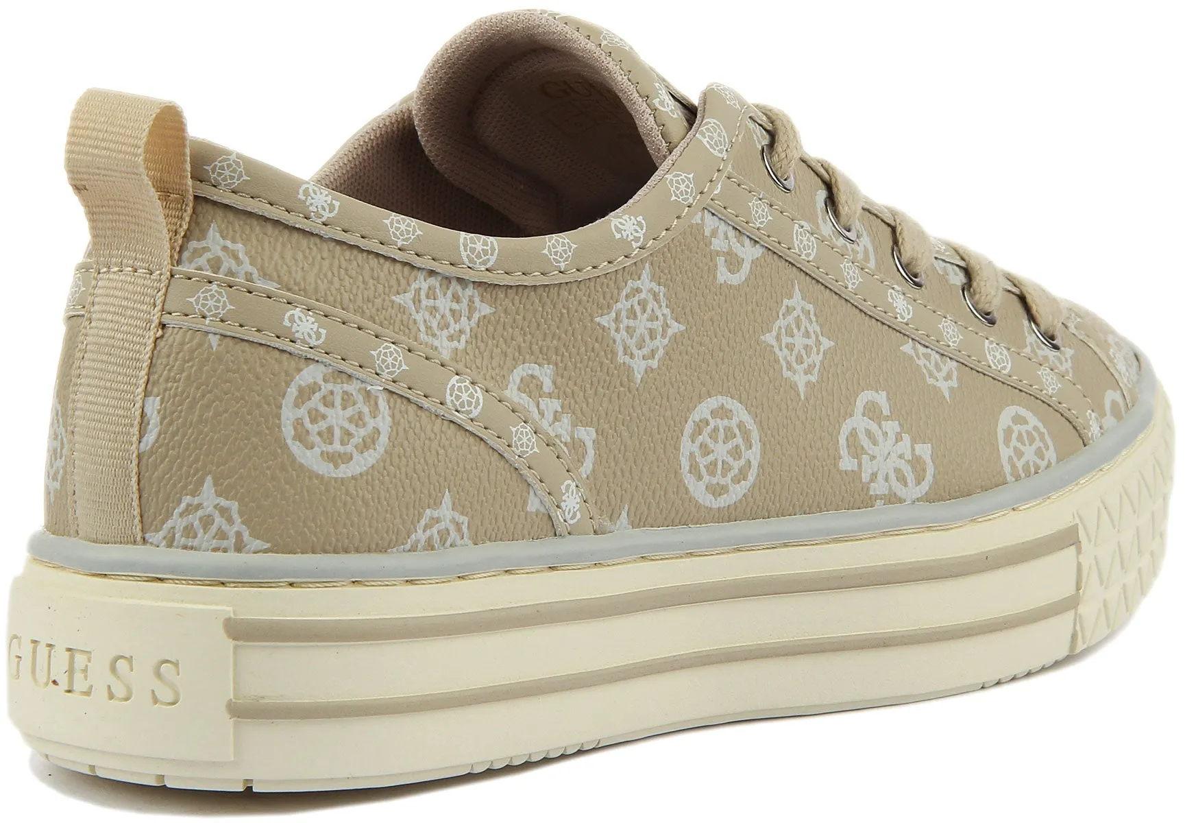 Guess Peytin Trainers In Cream For Women