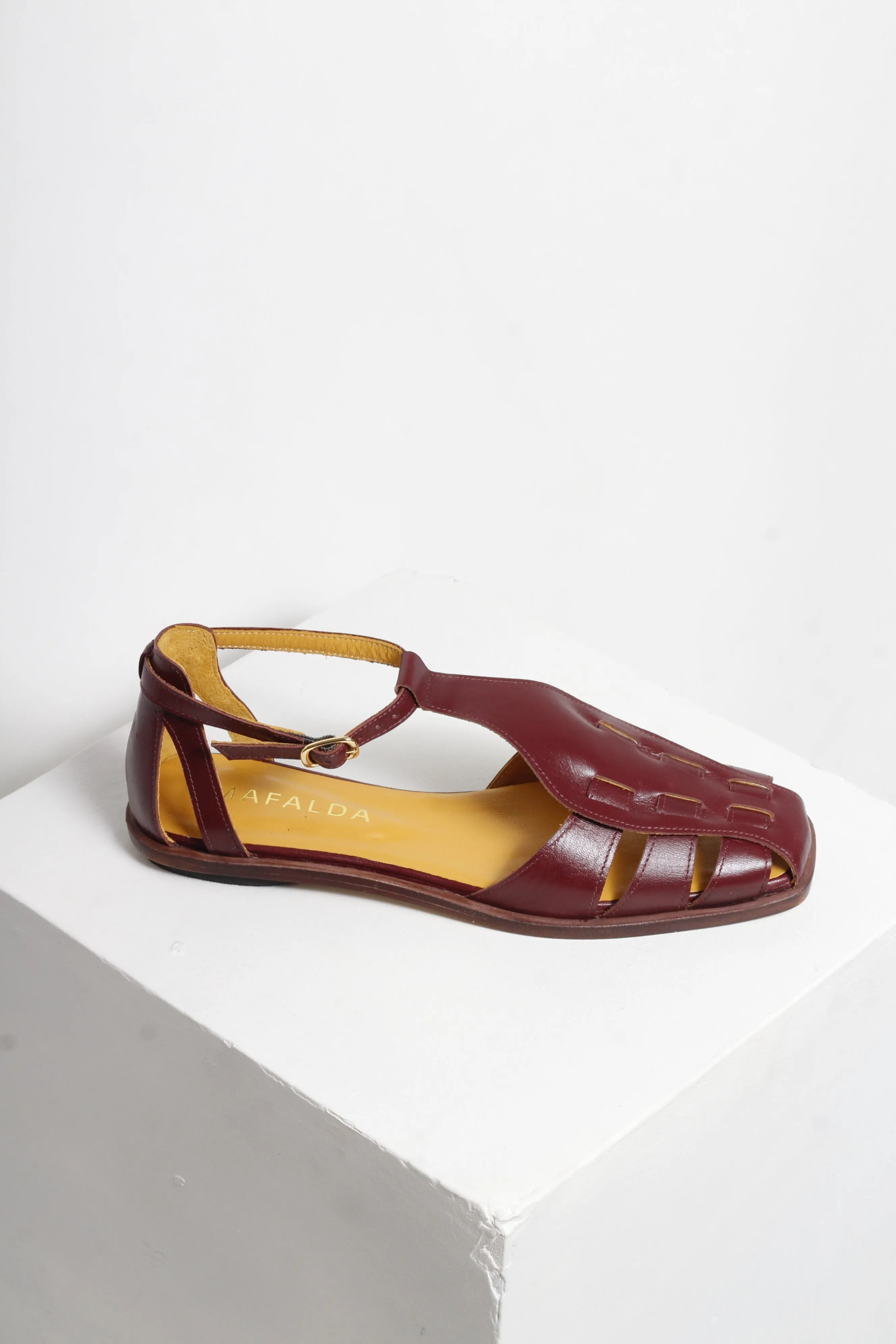 Ida Wine Fisherman Sandals