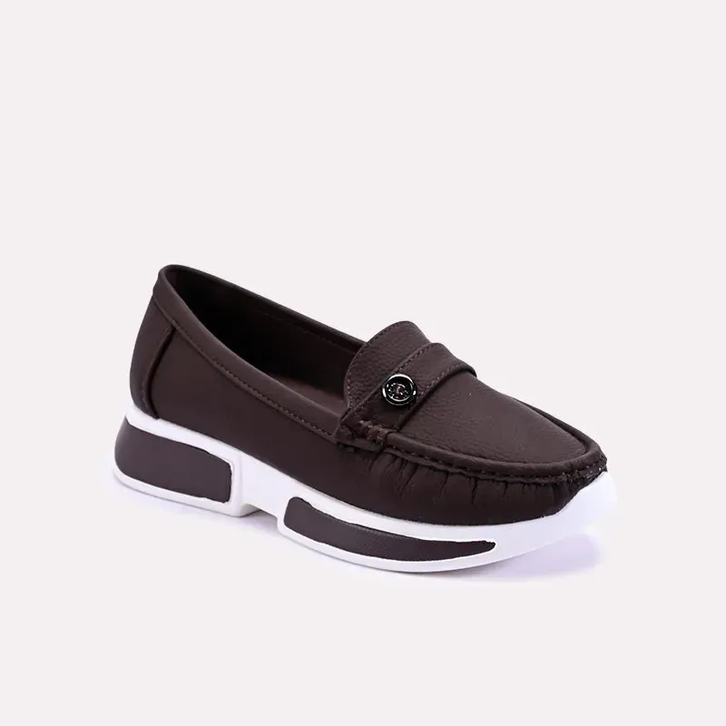 Ivy Brown Casual Loafer Pumps 0431349