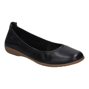 Josef Seibel Fenja 01 Ladies Black Leather Slip on Shoes