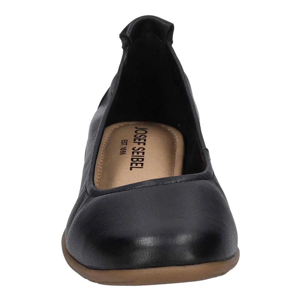 Josef Seibel Fenja 01 Ladies Black Leather Slip on Shoes