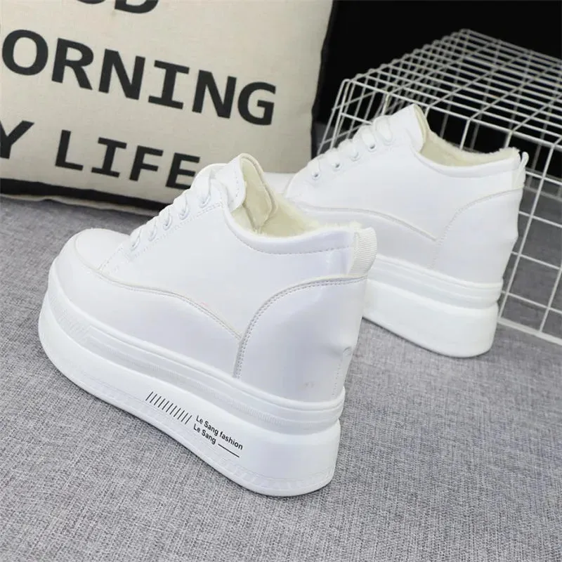 Joskaa 2024 New Platform White Sneakers Womens