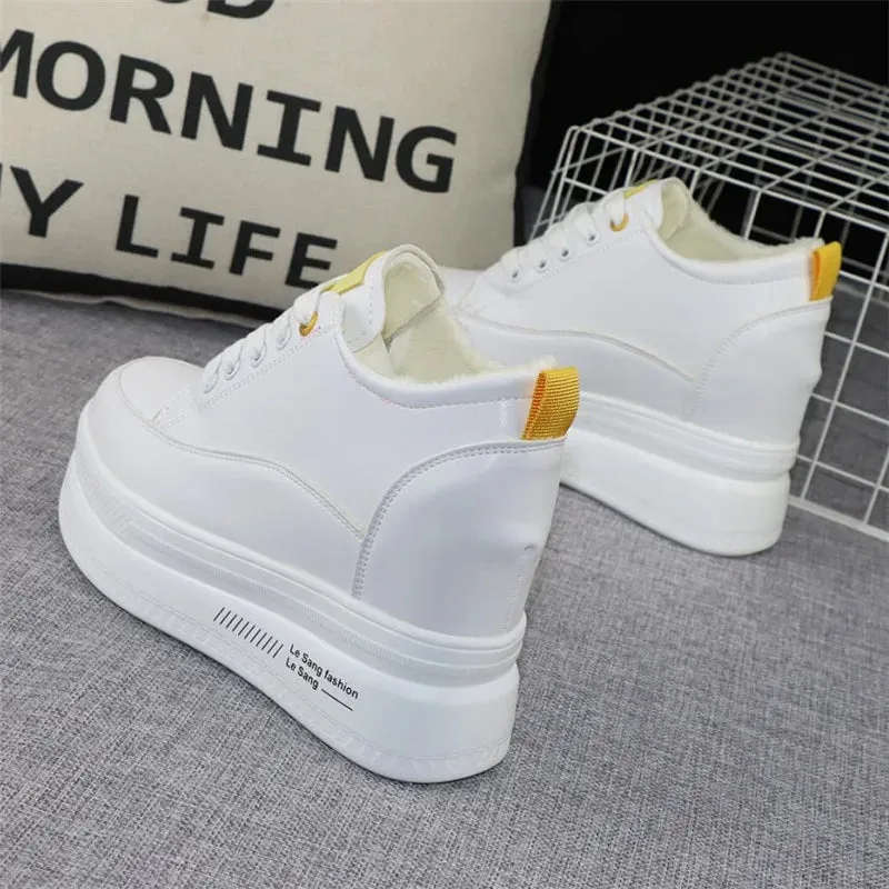 Joskaa 2024 New Platform White Sneakers Womens