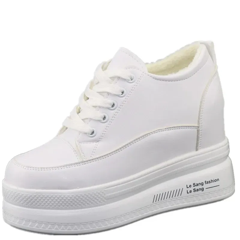 Joskaa 2024 New Platform White Sneakers Womens