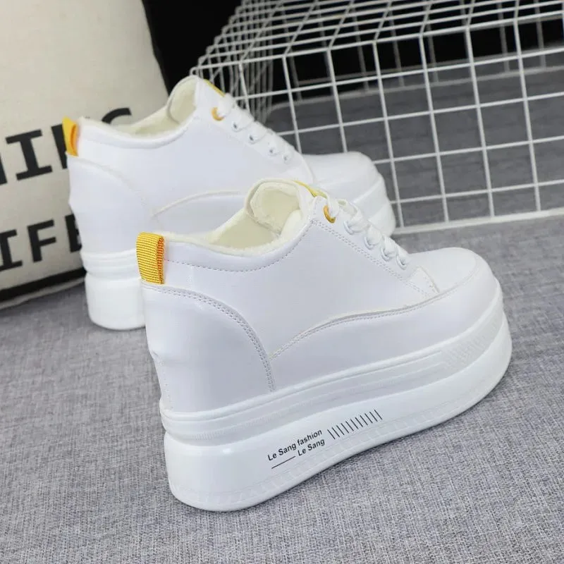 Joskaa 2024 New Platform White Sneakers Womens