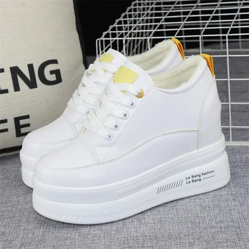 Joskaa 2024 New Platform White Sneakers Womens