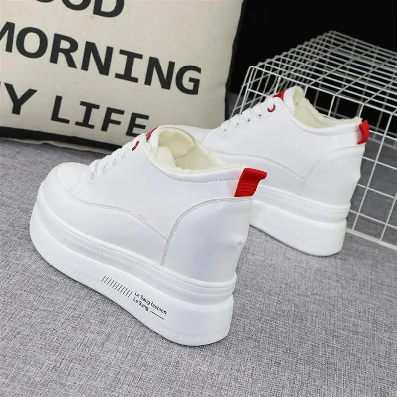 Joskaa 2024 New Platform White Sneakers Womens