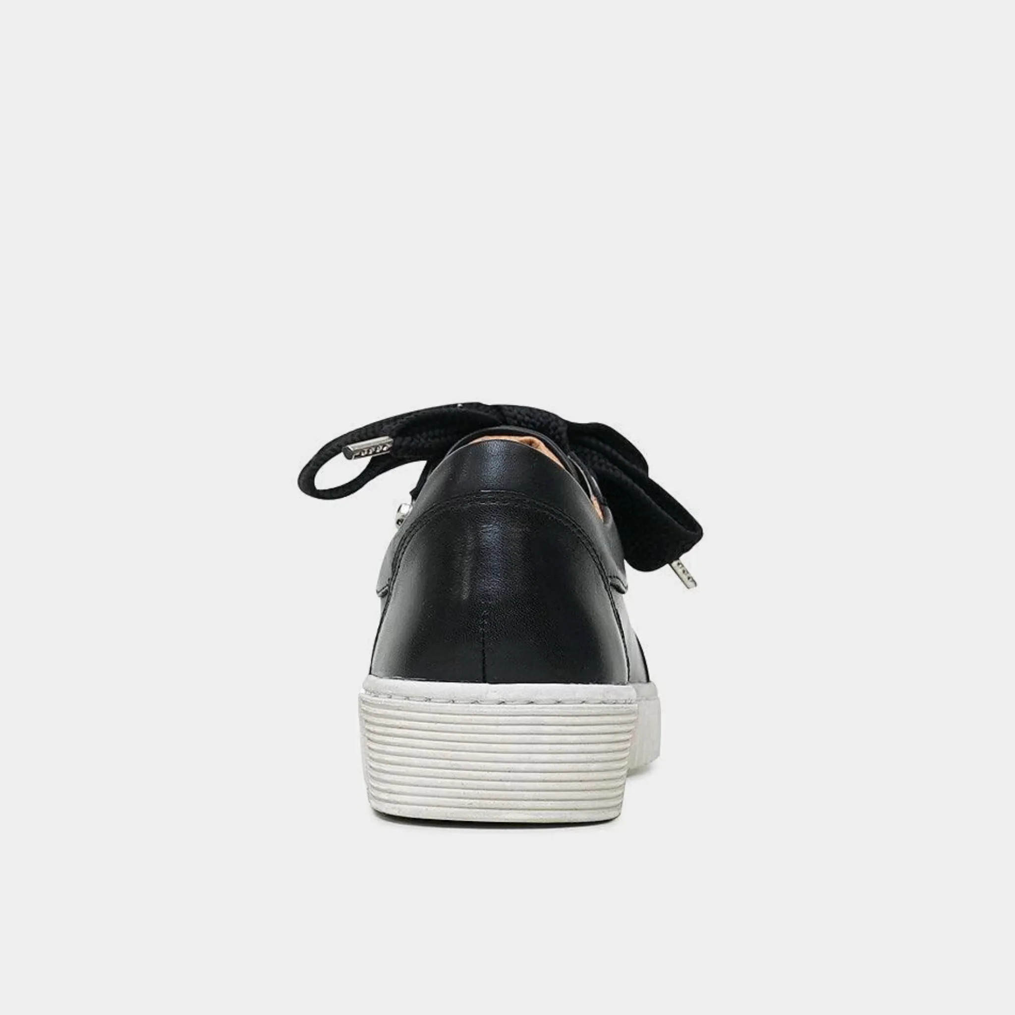 Jovi Black Leather Sneakers