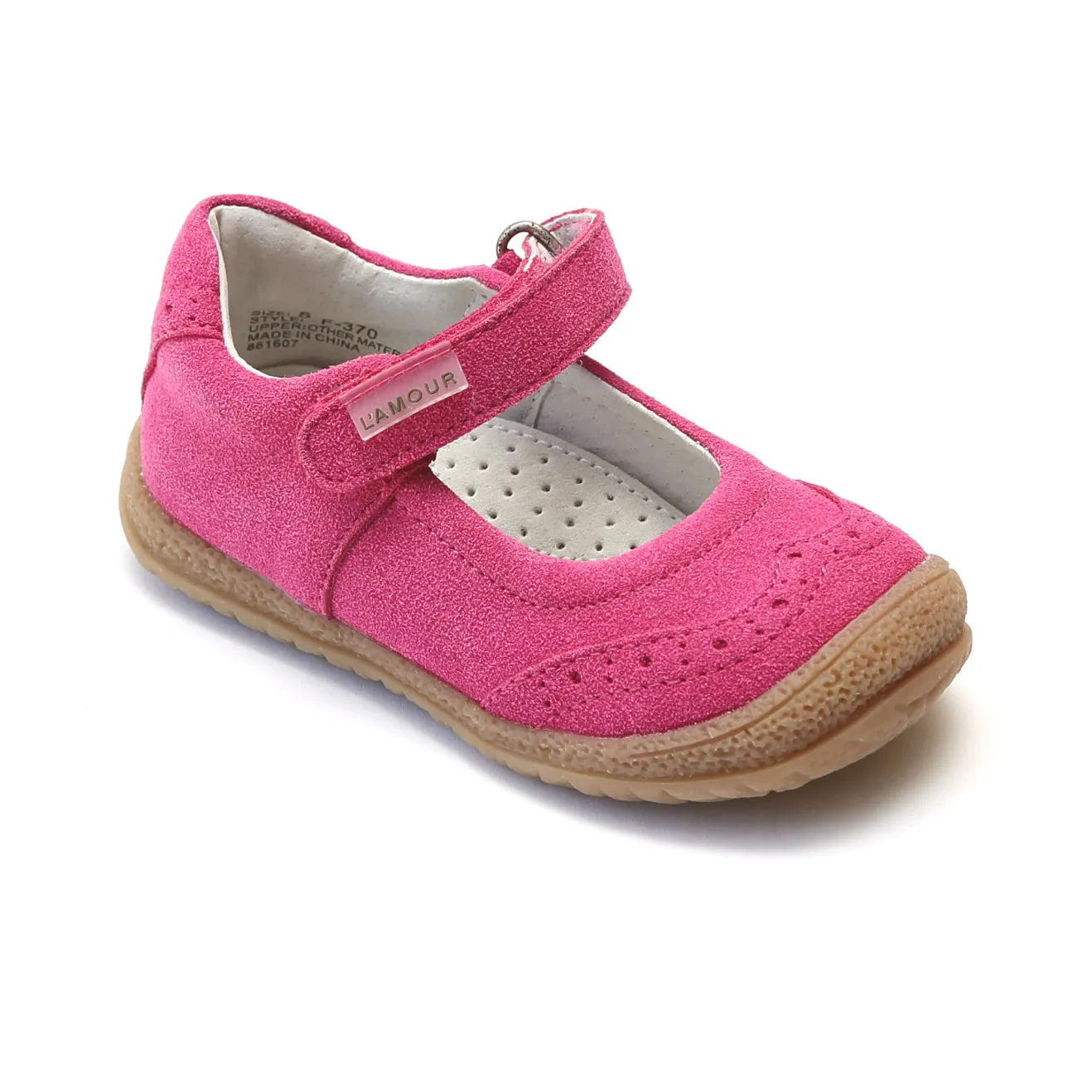 L'Amour Girls Brogue Mary Janes