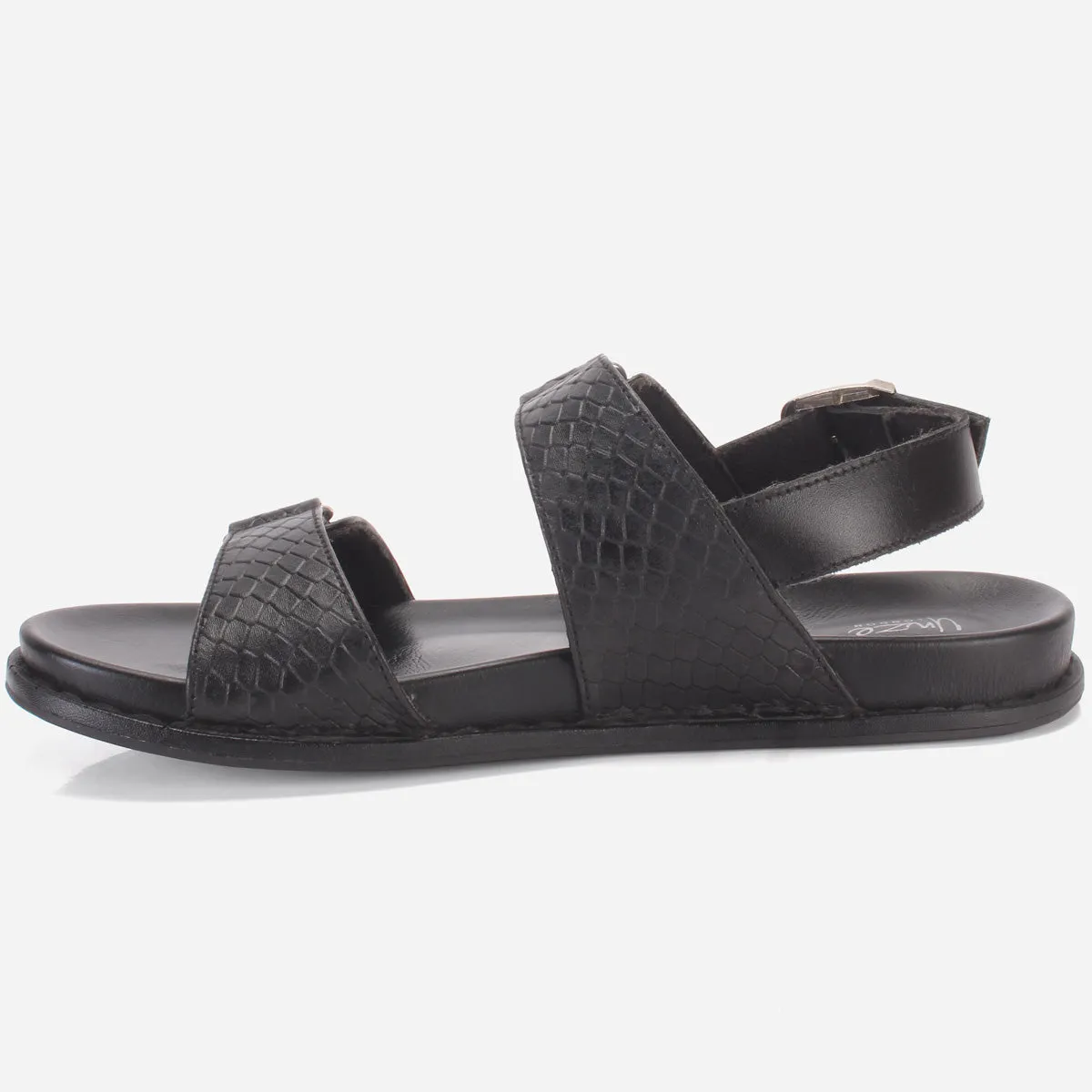 Men "VEERO" Leather Open Toe Summer Flat Sandals