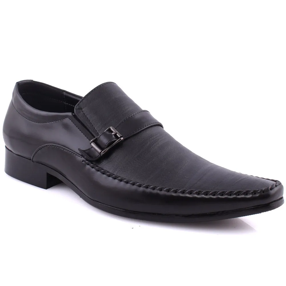 Men's "LUIS" Plain Pointy Toe Slip Ons Shoes