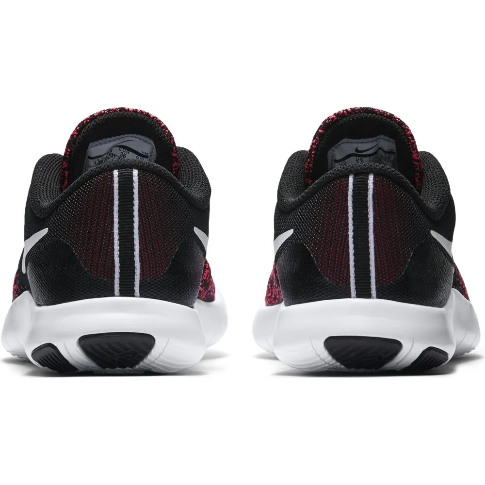 Nike Black/White/Racer Pink Flex Contact Youth Sneaker