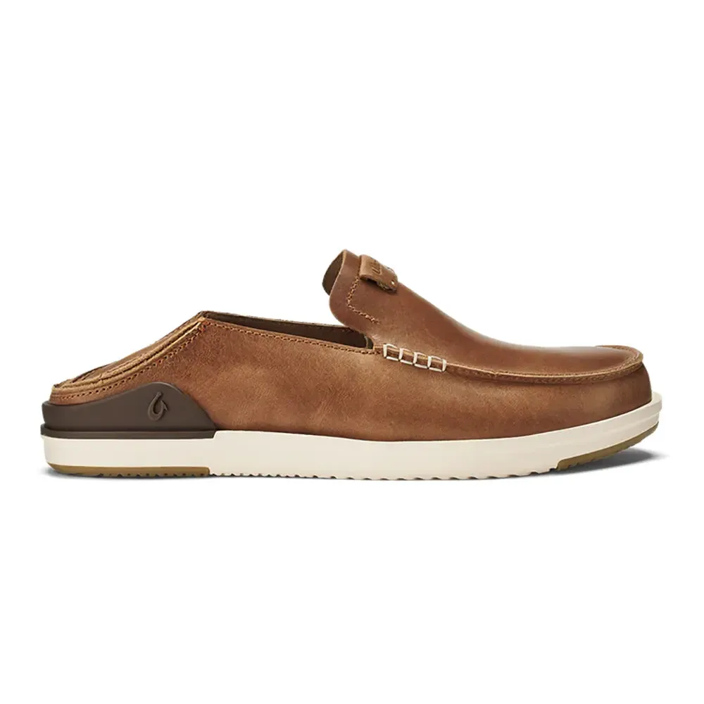 Olukai Men's Kakaha Leather Slip-On Shoes