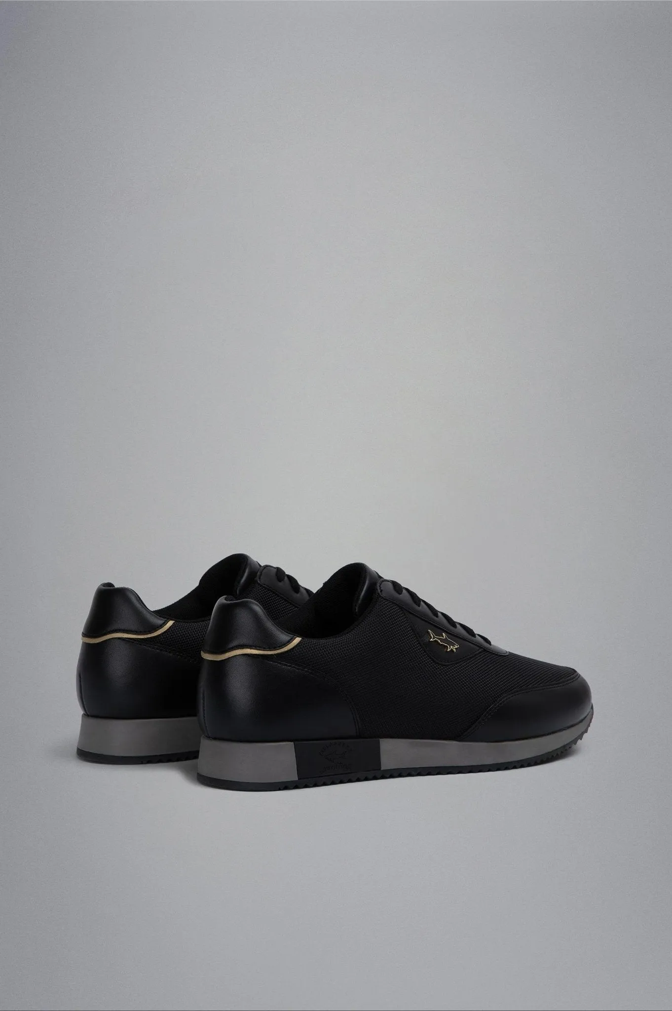 PAUL&SHARK X Techflab Leather Sneakers BLACK