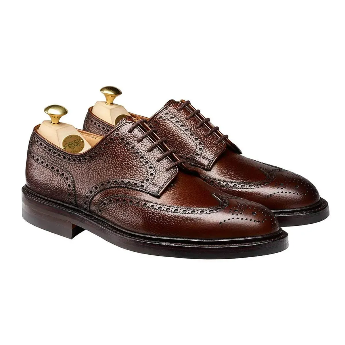 Pembroke Dark Brown Scotch Grain Shoes