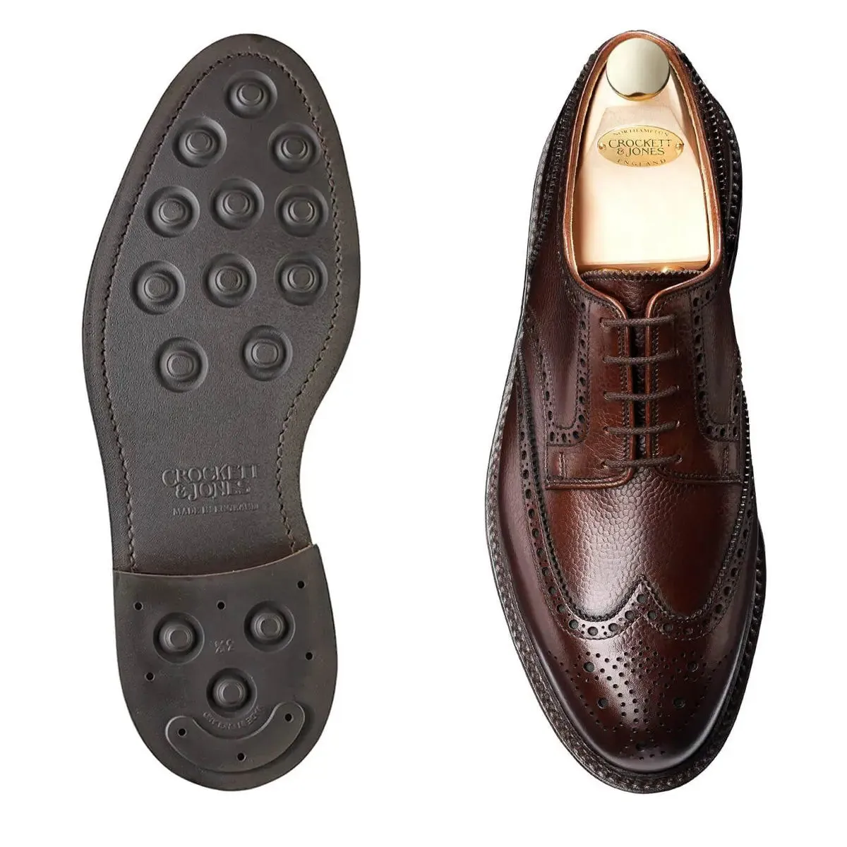 Pembroke Dark Brown Scotch Grain Shoes