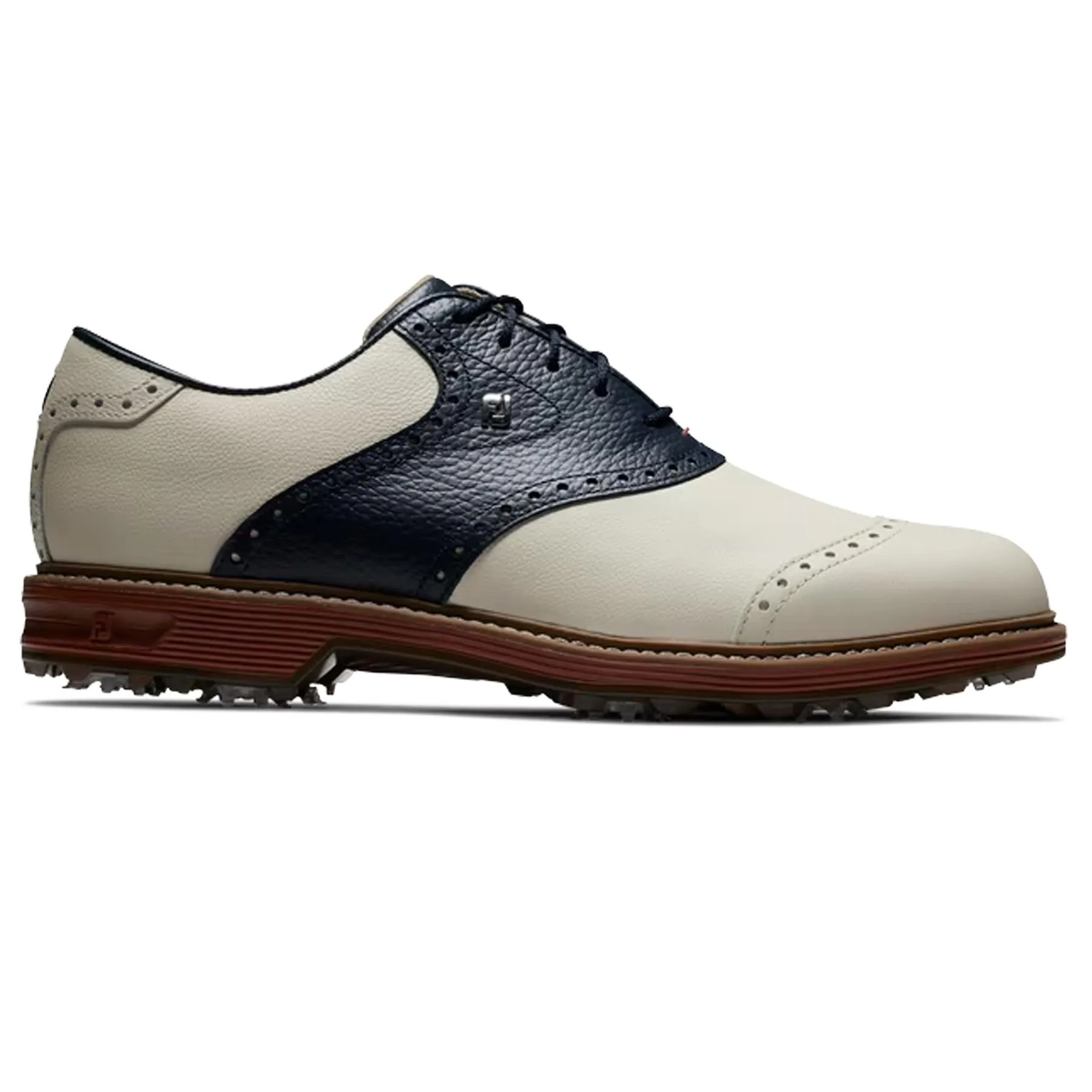 Premiere Wilcox Golf Shoes Cream/Navy - AW24