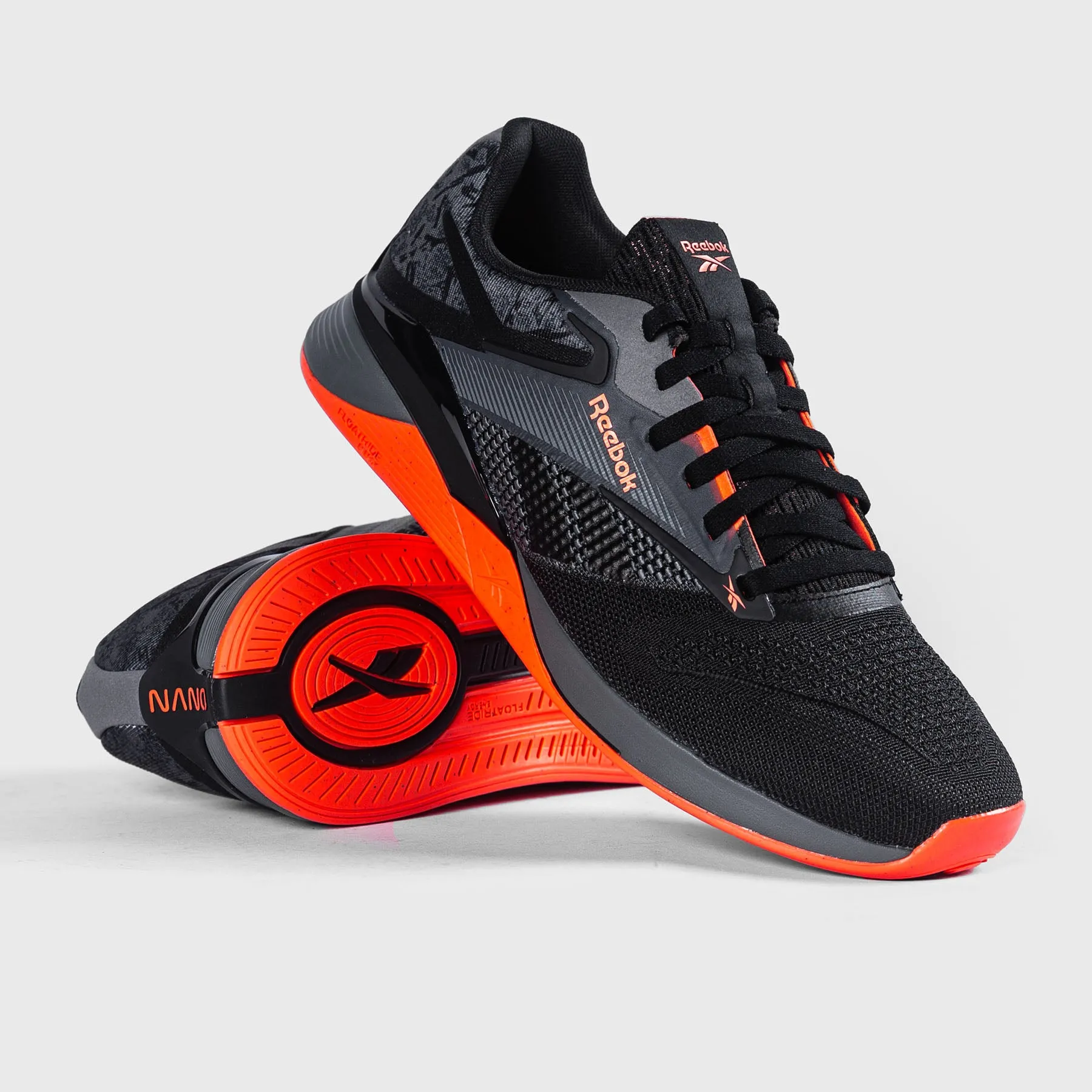 REEBOK - NANO X4 - PURE GREY/BLACK/ORANGE FLARE