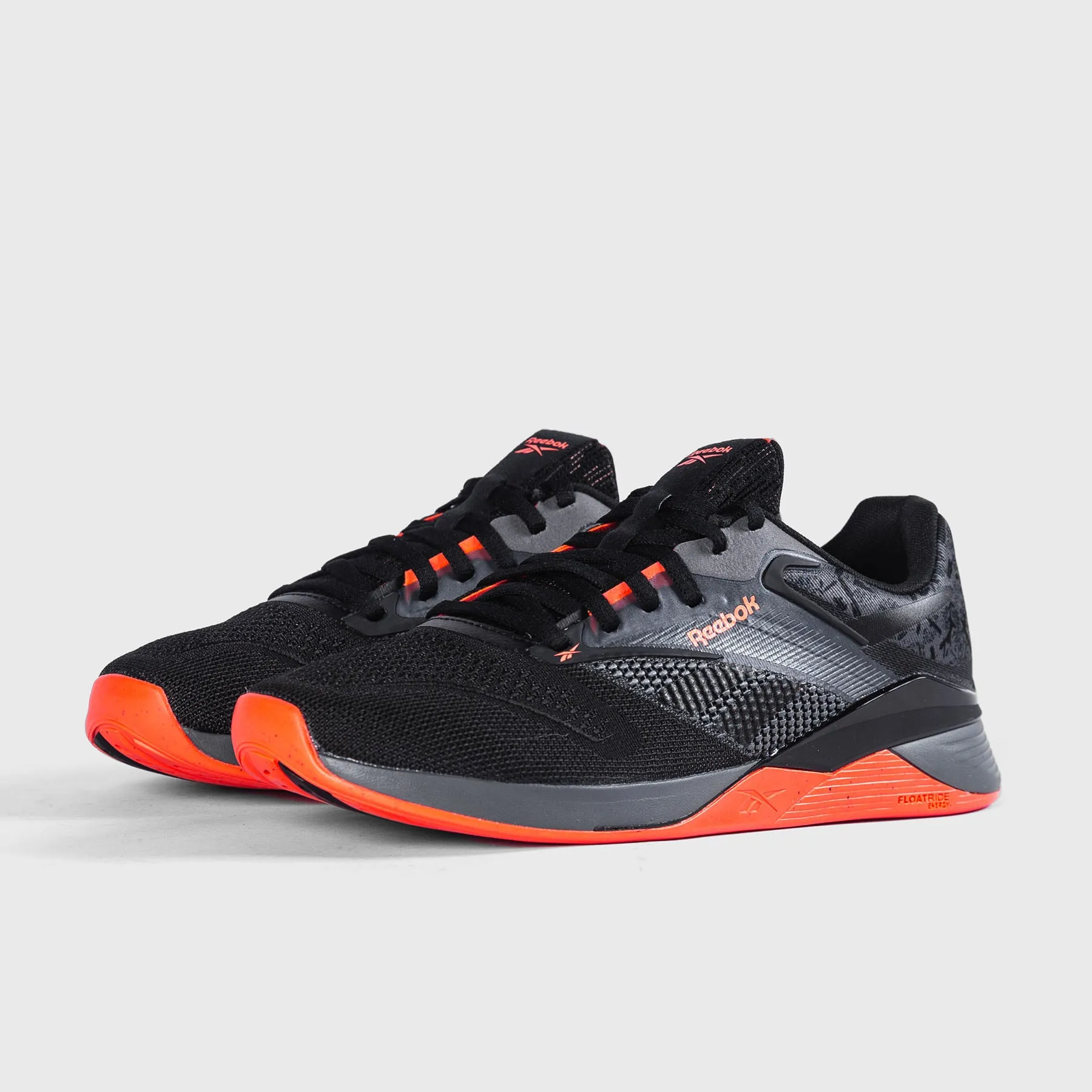 REEBOK - NANO X4 - PURE GREY/BLACK/ORANGE FLARE