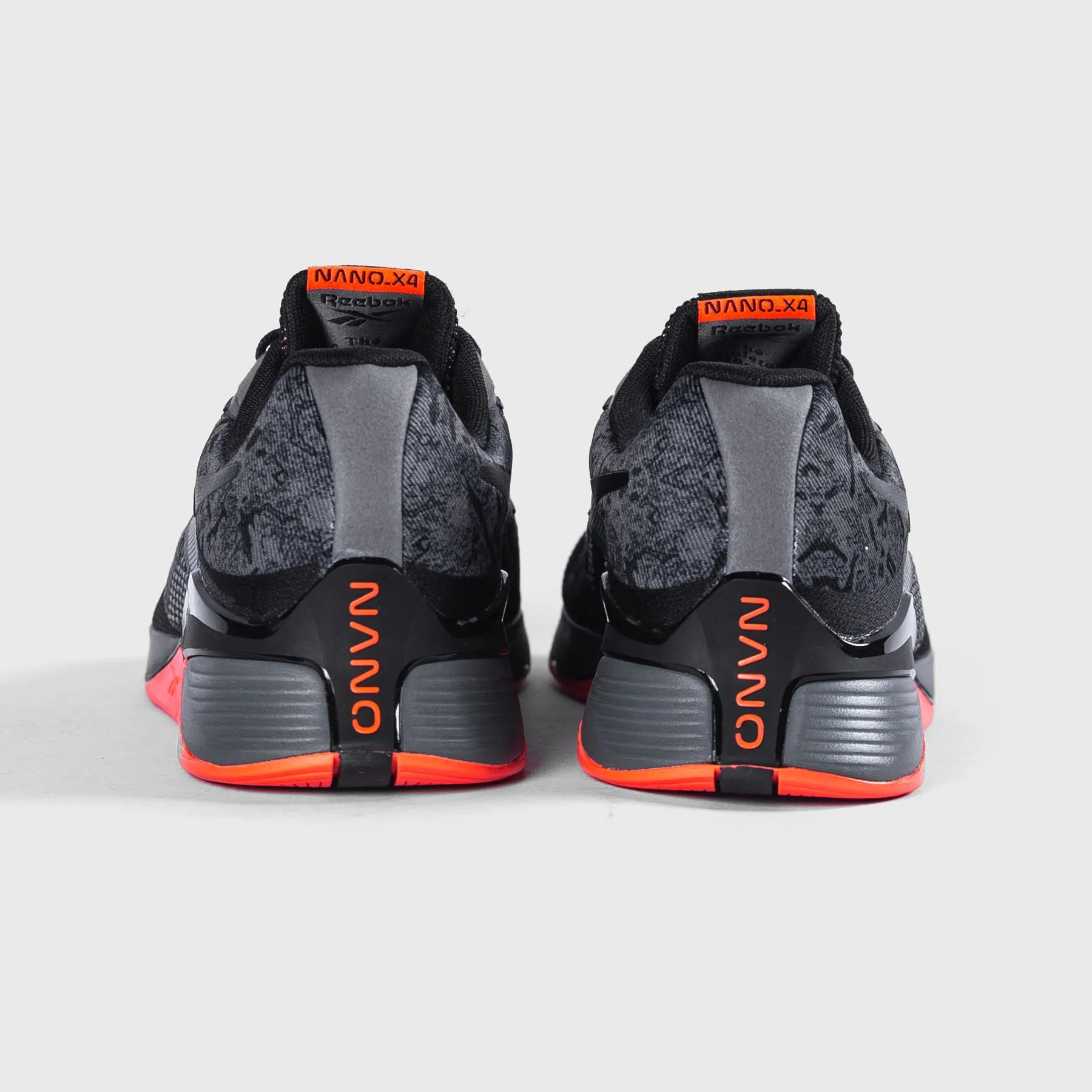 REEBOK - NANO X4 - PURE GREY/BLACK/ORANGE FLARE