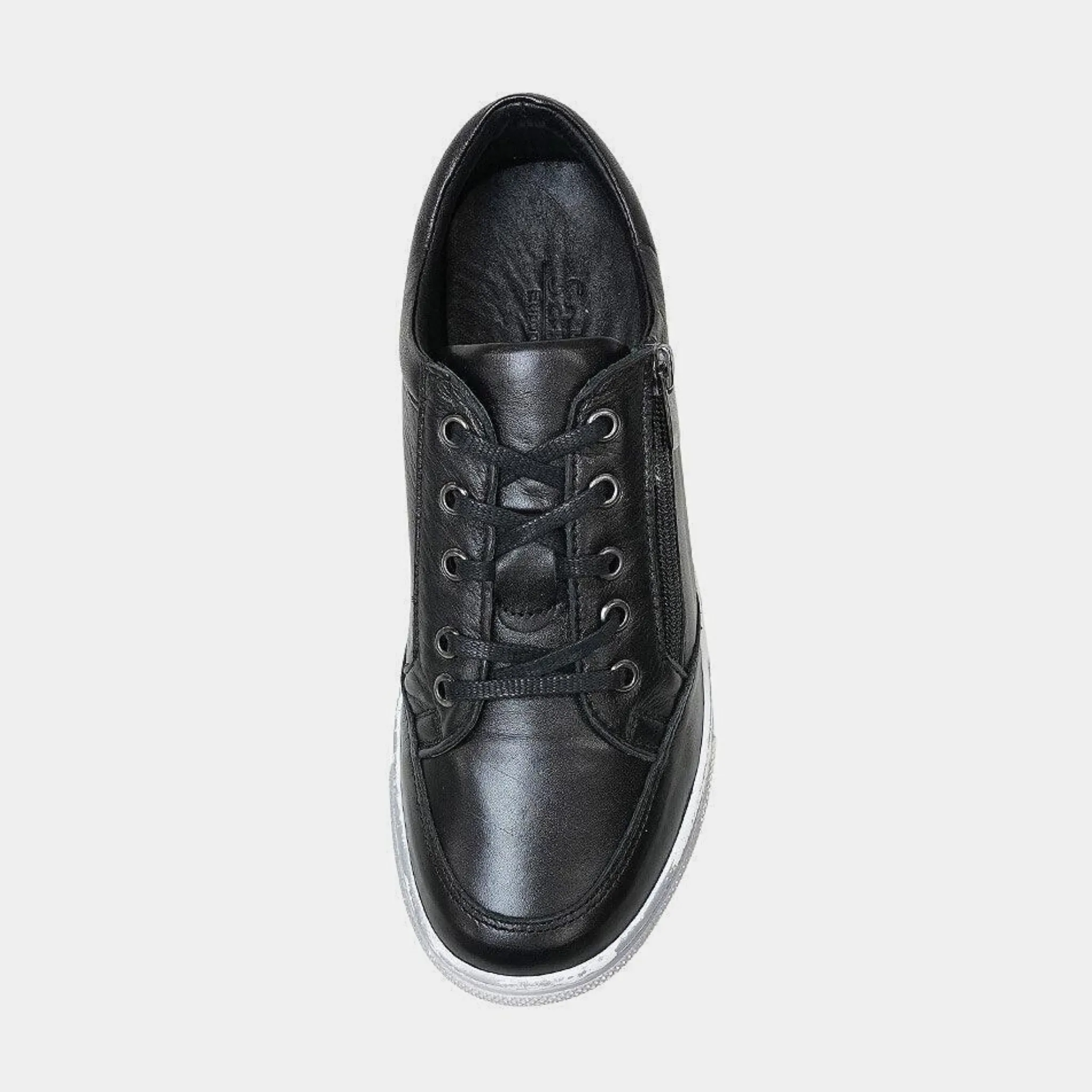 Ronnie Black Leather Sneakers