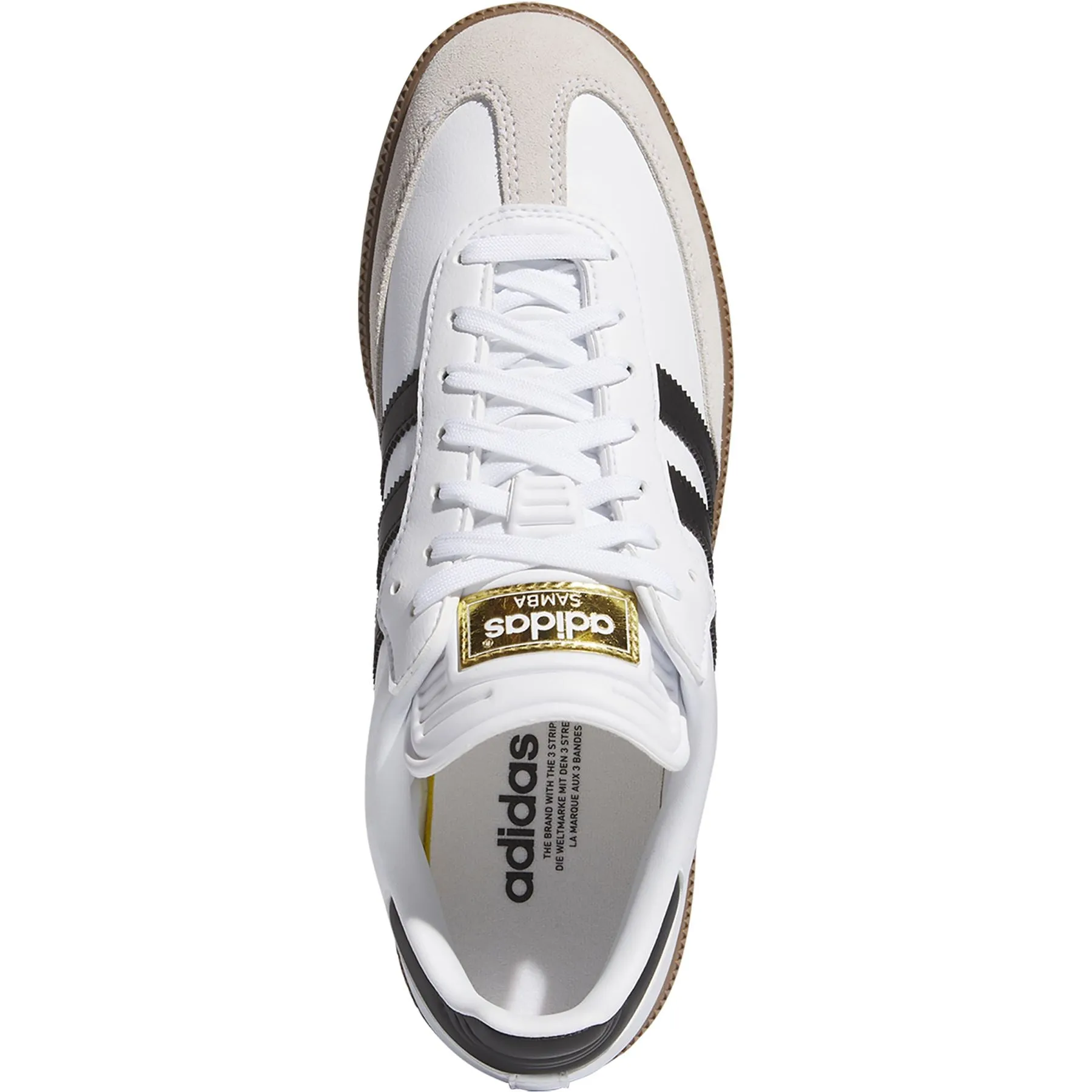 Samba Spikeless Golf Shoes White/Black - 2024