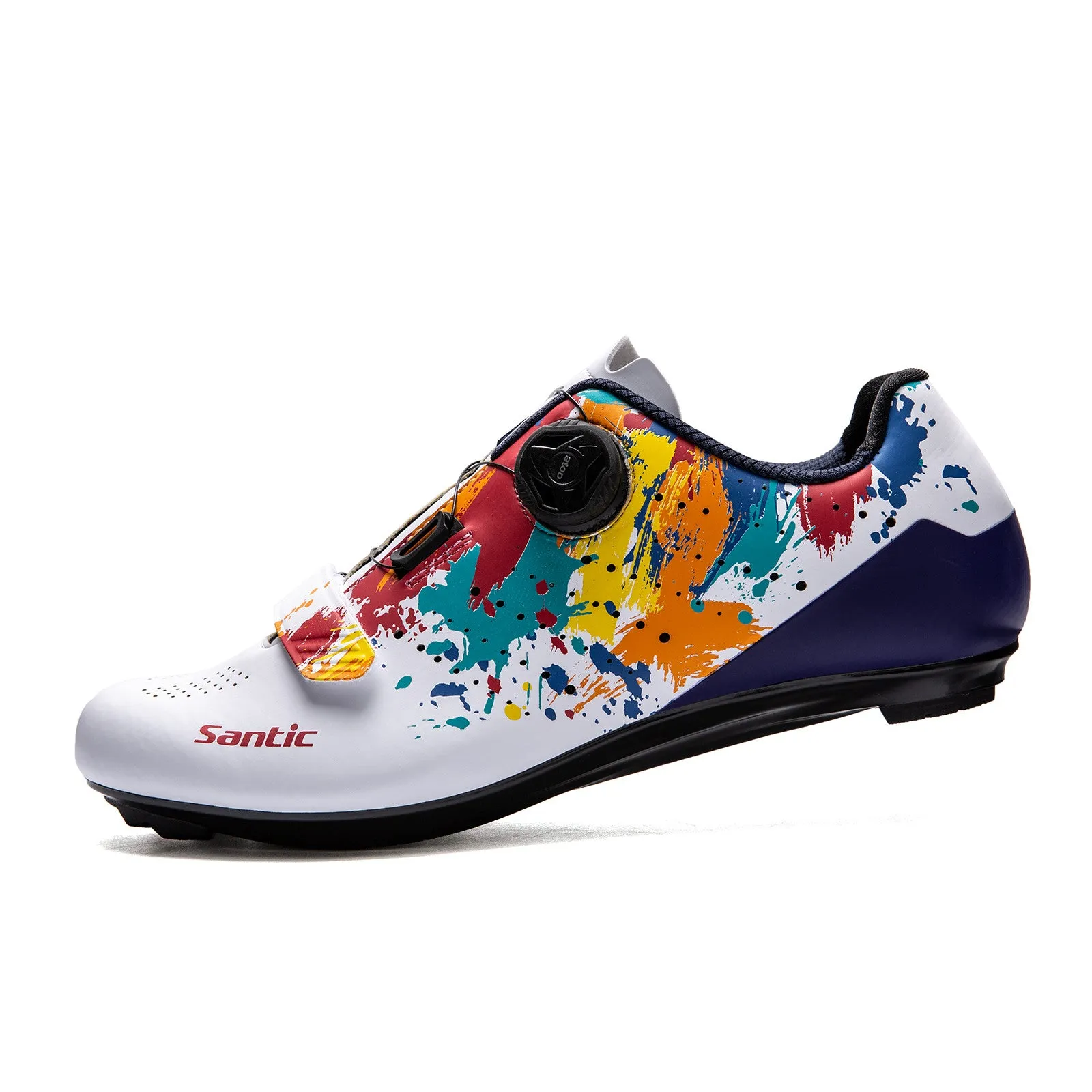 Santic Picasso White Men & Women Road Cycling Shoes