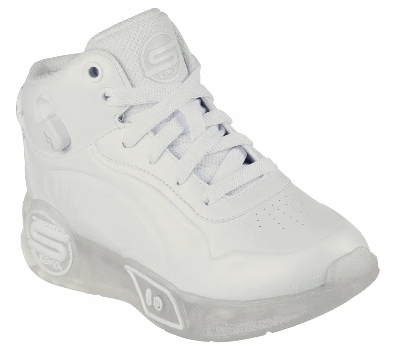 Skechers Kids S Lights Remix White Light Up Street Boot