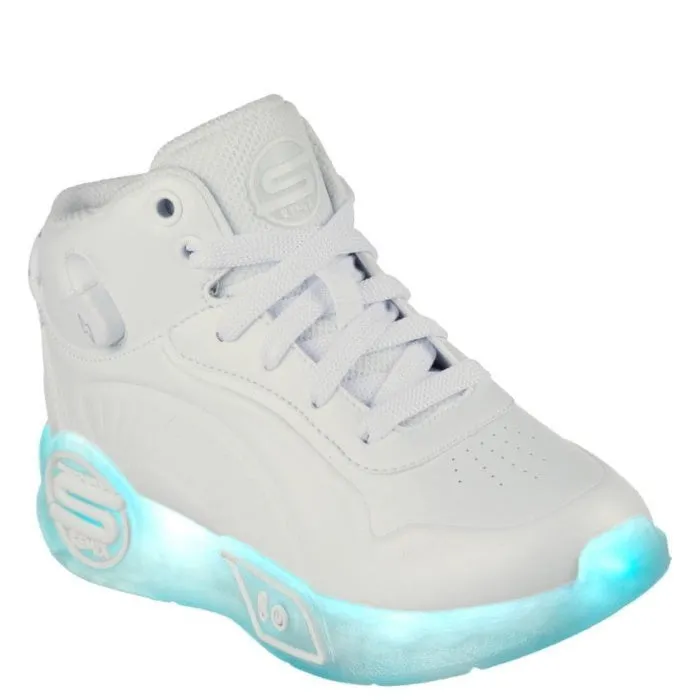 Skechers Kids S Lights Remix White Light Up Street Boot