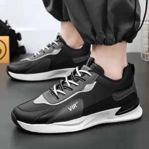 Sohiwoo Men Casual Sports Shoes with Anti Slip Wear-Resistant Splicing Design Breathable Comfortable Versatile Trend Fashion Sneakers