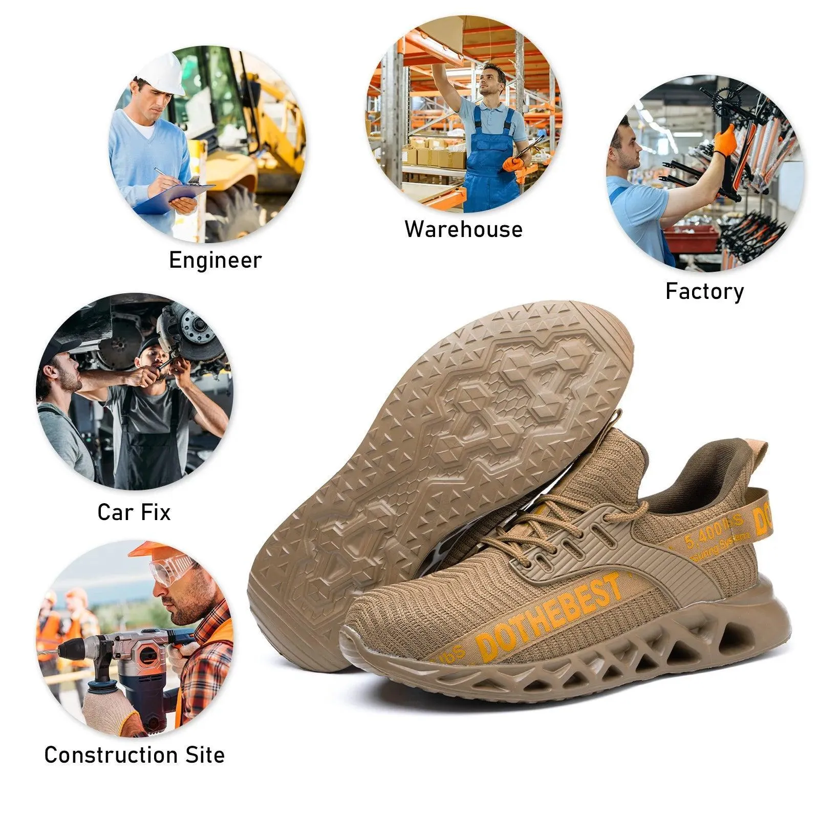 STEEL TOE LIGHTWEIGHT SAFETY SNEAKERS