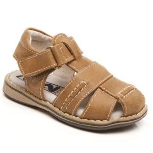 Step2wo Mini Oscar Tan  Closed Toe Sandals